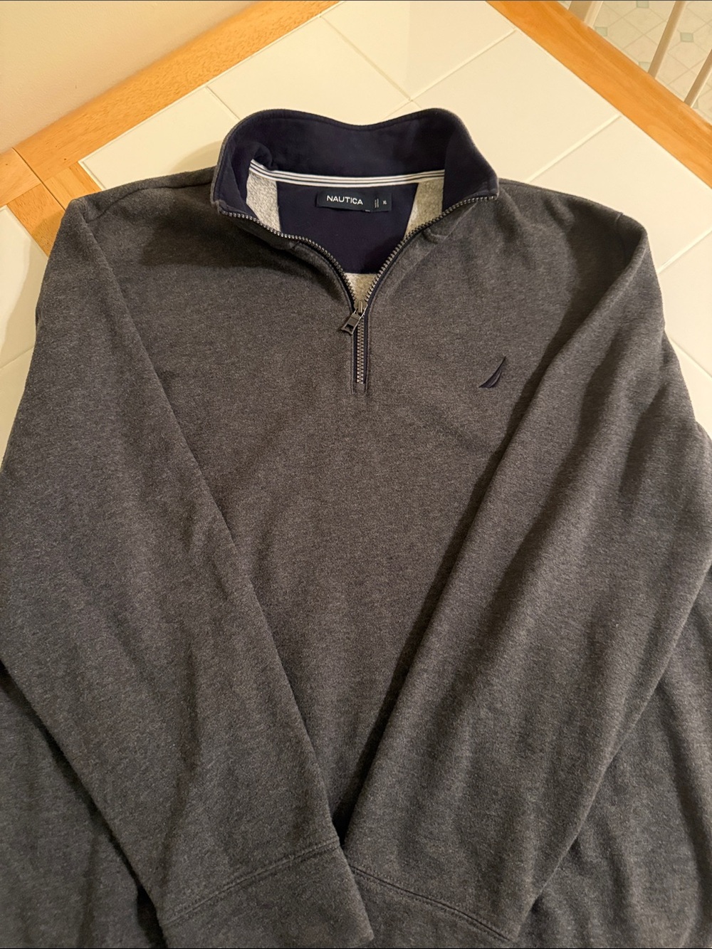 Nautica Men’s 3/4 Zip Pullover Sweatshirt